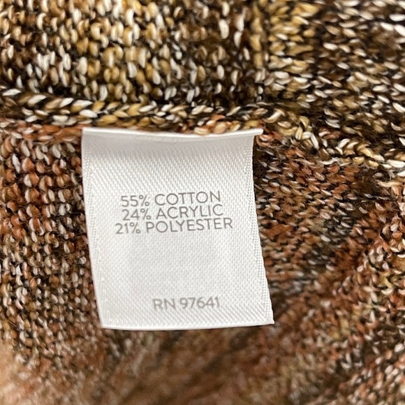 J.Jill Long Duster Cardigan Knit Sweater Hazelnut Multicolor Size Petite Medium - Picture 7 of 11